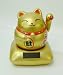 Lucky Cat Chubby Nohohon Solar ECO Japan Figure Gold_s-1