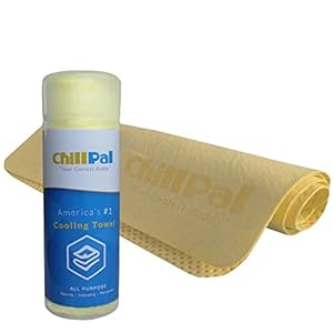 Chill Pal Sports Cooling Towel ★ 5 Stars ★ Instant - Refreshing for Fitness and Cold Therapy ● Lifetime Guarantee ● Perfect for Gym Bikram Yoga Camping Golf Exercise Travel Running Workout Tennis ● Cool PVA Snap Shammy / Chamois Love It or It's Free!