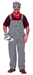 Adult Train Engineer Suit, size Adult Large