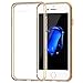 JETech Case for iPhone 8 Plus and iPhone 7 Plus 5.5-Inch, Non-Yellowing Shockproof Phone Bumper Cover, Anti-Scratch Clear Back (Gold)