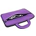 Evecase Lenovo 11.6'' Miix 2 / IdeaPad Yoga 2 / Yoga 11 11S Laptop PC Ultrabooks Neoprene Sleeve Case, Slim Briefcase w/ Handle & Accessory Pocket / Ultra Portable Travel Carrying Case Sleeve Portfolio Pouch Cover - Purple