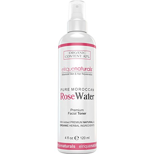 Rose Water Toner - Fresh, Super- Hydrating Pure Rose Water Facial Toner. Effectively Adjusts The pH Of Your Skin While Removing Remaining Oils, Dirt And Dead Skin Cells. Rose Water For Skin Leaves Your Skin Smooth And Silky Soft. Moroccan Rose Water