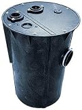 Little Giant BB1830CS3V2D 18 x 30 Structural Foam Basin, Bolt-in Cast Iron Hub, 3 Vent, 2 Discha