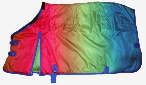 600 Denier Medium Weight Winter Horse Blanket Rainbow Print