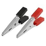Buy 10 Pcs Black Red Plastic Coated Insulated Alligator Clips 2 Length by uxcell