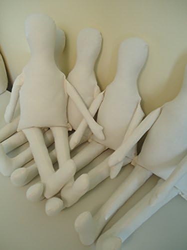 Primitive Unfinished Lot of 5 Cloth Rag Doll Bodies-santa Doll Forms for Crafting Doll Making Supply Katiesdolls