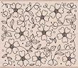 Wood Block-Wallpaper Flowers by Hero Arts