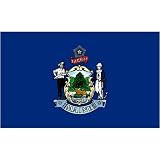 Maine Flag 3x5ft Superknit Polyester