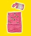 Pink Sleeping Bag & Tote fits 12" Snuggl'ems, 8" - 10" Stuffed Animal kits, Webkinz & Shining Star animals