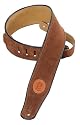 Levy's Leathers Suede Leather Guitar Strap,Brown