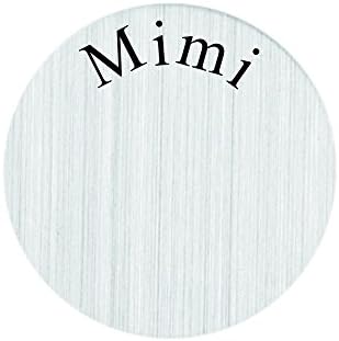 ZMZY Stainless Steel Floating Mimi Charms Plates Fits for 30mm Glass Living Locket (Pack of 2)
