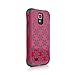 Ballistic AP1157-A015 Aspira Flowers Pattern Case for Samsung Galaxy S4 - 1 Pack - Retail Packaging -  Flowers Raspberry Pink/Charcoal