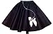 Hey Viv! Teen Sz: Black Poodle Skirt - Swing !
