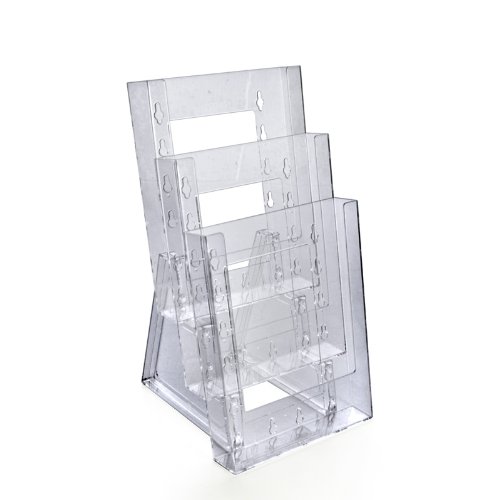 Images for Azar 252305 Three-Tier Bi-Fold Size Brochure Holder for Counter, 2-Pack