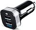 Mivi Smart Charge 3.1A Dual Port Car Charger for all smart mobile devices and Tablets (Black) RS.499.00
