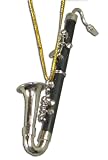 Miniature Bass Clarinet Christmas Ornament 3.125" Miniature Bass Clarinet Christmas Ornament 3.125"