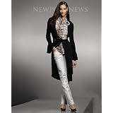 Knee length belted cardigan at Newport News