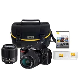 Nikon 6.1MP D-SLR Digital Camera 2-Lens Kit w  Case - Black (D40) by Nikon