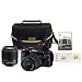 Nikon 6.1MP D-SLR Digital Camera 2-Lens Kit w/ Case - Black (D40)