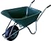 THE BRISTOL GREEN MUCKER PLASTIC GARDEN / STABLE WHEELBARROW 90 LTR / 120KG