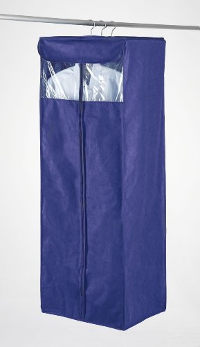 WENKO 4391720100 Kleiderh&auml;ngeschrank Air - f&uuml;r ca. 10 Kleidungsst&uuml;cke, atmungsaktives Vlies, 51 x 130 x 38 cm, dunkelblau