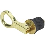 Moeller Snap-Tite Boat Bailer Plug (1-Inch, Brass)