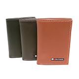 Tommy Hilfiger Genuine Leather Luxury Tri-Fold Wallet in Gift Box