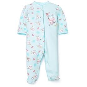 Little Me Happy Cow Layette Aqua