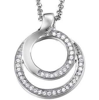 Esprit Damen-Kette swing 925 Sterlingsilber 41 Zirkonia farblos ca. 42+3cm ESNL91683A420 Preisvergleich
