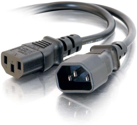 6ft 14 AWG 250 Volt Power Extension Cord (IEC320C14 to IEC320C13)Extend the length of your power cord for more flexibility