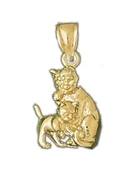 CleverEves 14K Gold Pendant Cat 5.7 - Gram(s)