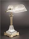 Dale Tiffany Novara Glass Banker's Lamp