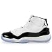 NIKE AIR JORDAN 11 RETRO (GS) BIG KIDS 378038-107 (5.5, WHITE / BLACK - DARK CONCORD)