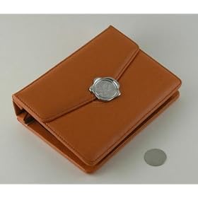 ORANGE ALBUM W/ ENG. SEAL, HOLDS 80 4 X 6PHOTOS. - Photo Album