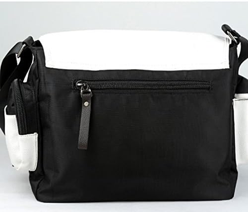 Coolchange Anime Gintama Logo Trendy Canvas Black Flap Bag Zipper Messenger Bag