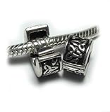 High quality (One) Clip Lock Stopper "Irish Celtic Knot" for Pandora Troll Chamilia Biagi Bracelets and 2 Clear Silicone Stoppers O-rings