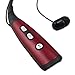 Rymemo 2016 Newest Design Universal Wireless Bluetooth 4.1 Music Stereo Sports Headset Headphones Vibration Neckband Style for Cellphone (Red-Black)