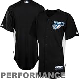 Majestic Toronto Blue Jays Batting Practice Performance Jersey - Black (Large)