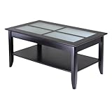 Syrah Coffee Table with Frosted Glass, Shelf