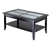 Syrah Coffee Table with Frosted Glass, Shelf