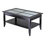 Syrah Coffee Table with Frosted Glass, Shelf