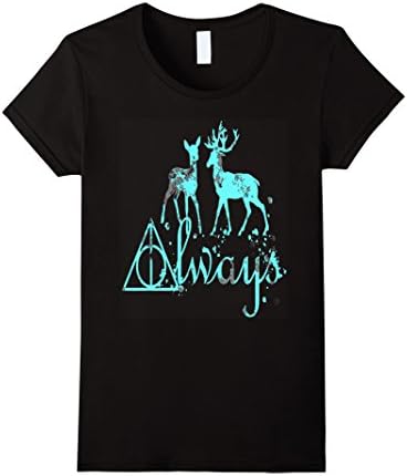Women's Harry always never ever give up with potter t shirt Large Black