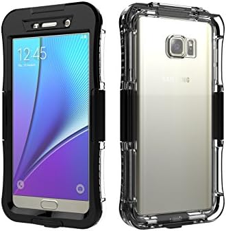 Galaxy Note 5 Waterproof Case, Note 5 Case,Jamesay Shockproof Dust Proof Snow Proof IP-68 Underwater Full Body Heavy Duty Protective Cover For Samsung Galaxy Note 5(Black)