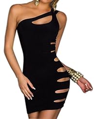 One Shoulder Sleeveless Bodycon Dress/Club Dress/Party Dress/Mini Dress 