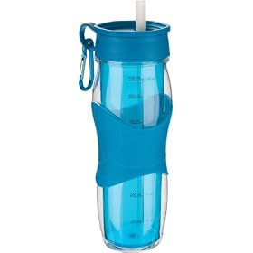 Trudeau Cool Off 24-Ounce Hydration Bottle, Blue