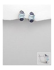 Iolite Earrings In 92.5 Sterling Silver