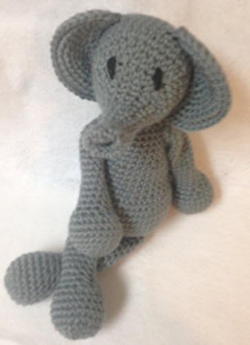 Gray Elephant Doll - Stuffed Amigurumi