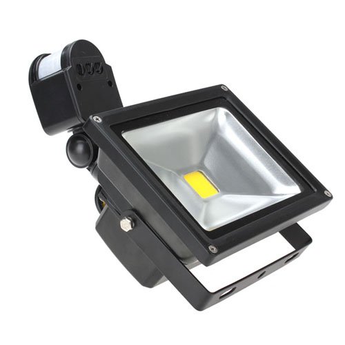 PIR IP65 Projecteur LED 20W Detecteur Capteur Ampoule Lumiere lapme spot
