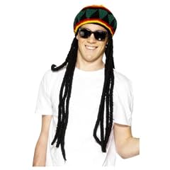 Rastaper�cke Per�cke Rasta Dreadlocks mit M�tze