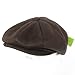 New Faux Leather Newsboy Gatsby Driver Cap Hat * Brown * Small / Medium